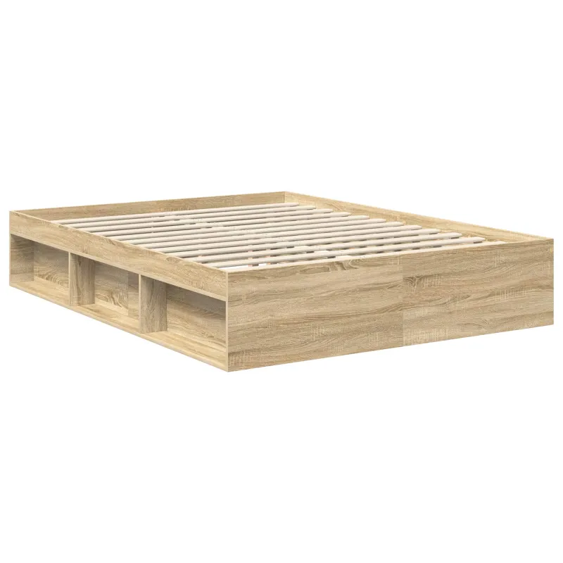 Lovos rėmas Sonoma ąžuolas 150 x 200 cm Kietos pušies mediena