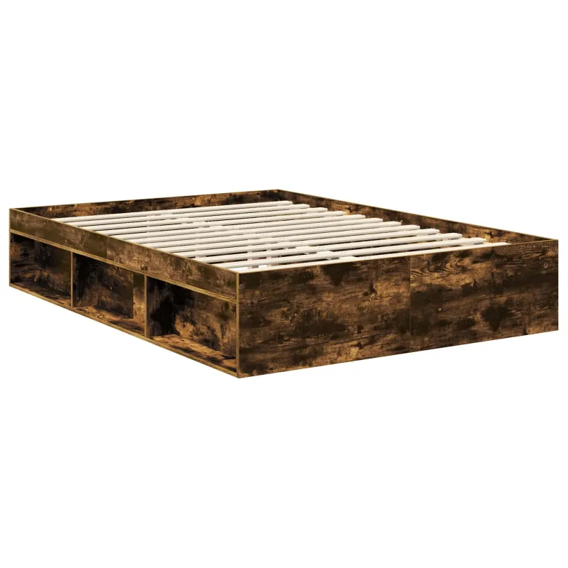 Lovos rėmas Rūkyta ąžuolas 135 x 190 cm Kietos pušies mediena