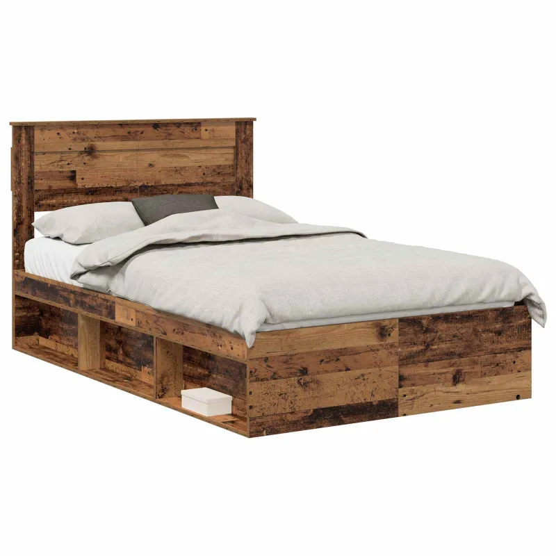 Lovos rėmas Senas medis 135 x 190 cm Kietos pušies mediena