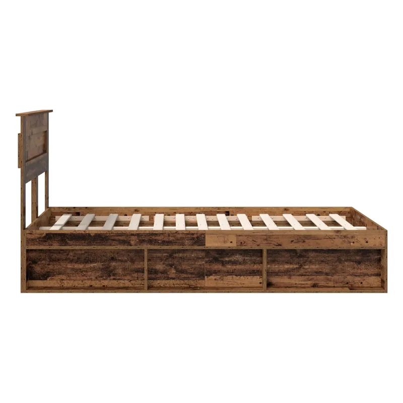 Lovos rėmas Senas medis 135 x 190 cm Kietos pušies mediena