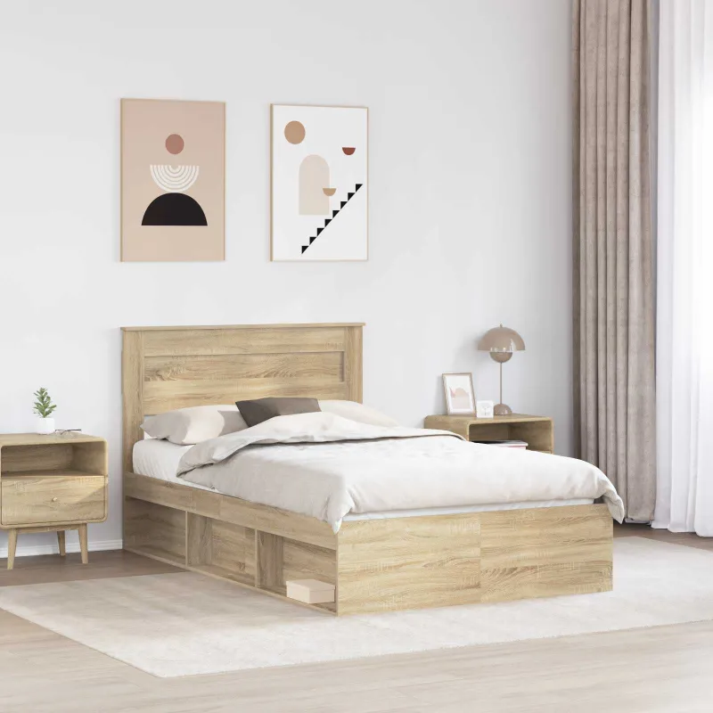Lovos rėmas Sonoma 120 x 190 cm Kietos pušies mediena