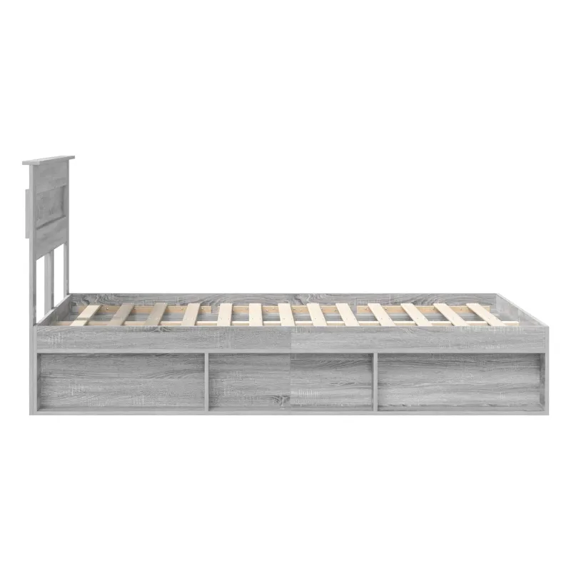 Lovos rėmas Pilkas Sonoma 120 x 190 cm Kietos pušies mediena