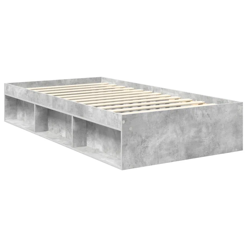 Lovos rėmas Betono pilka 100 x 200 cm Kietos pušies mediena