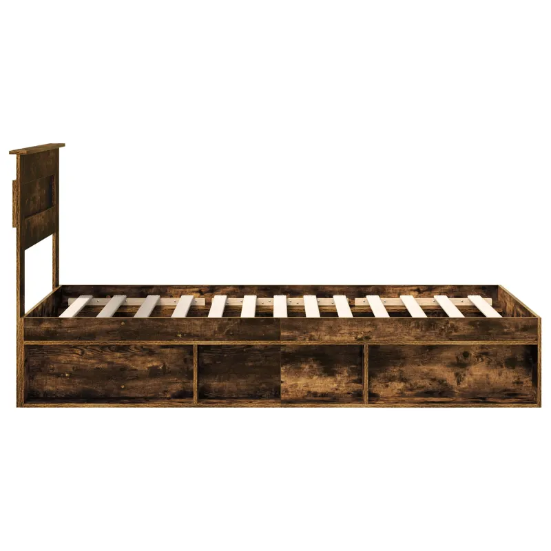 Lovos rėmas Rūkyta ąžuolas 100 x 200 cm Kietos pušies mediena