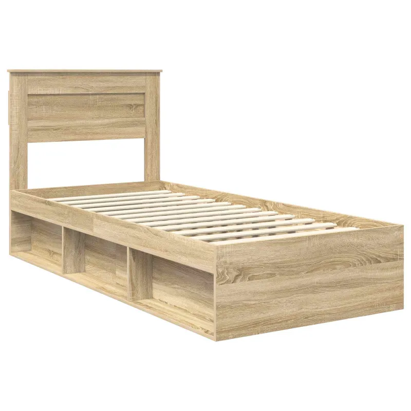 Lovos rėmas Sonoma ąžuolas 75 x 190 cm Kietos pušies mediena