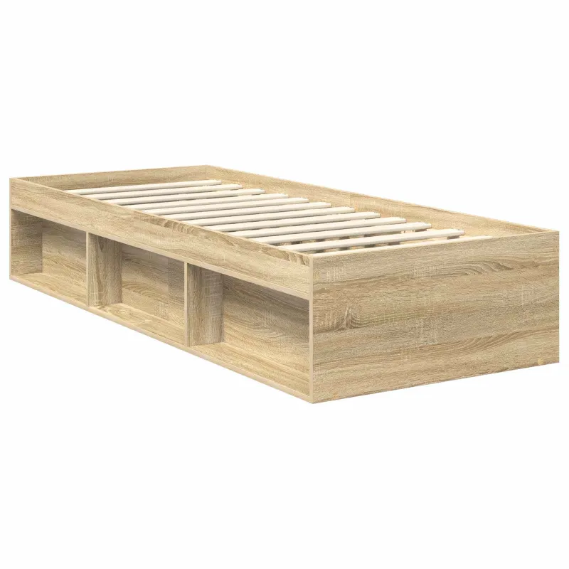 Lovos rėmas Sonoma ąžuolas 75 x 190 cm Kietos pušies mediena