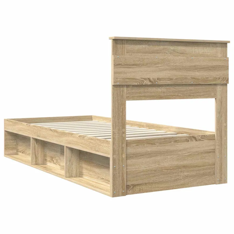 Lovos rėmas Sonoma ąžuolas 75 x 190 cm Kietos pušies mediena
