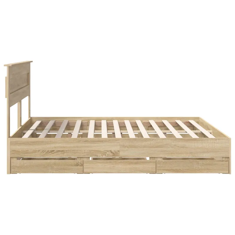 Lovos rėmas Sonoma ąžuolas 200 x 200 cm Inžinerinė mediena