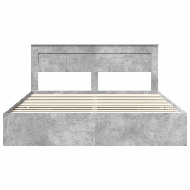 Lovos rėmas Betono pilka 200 x 200 cm Inžinerinė mediena