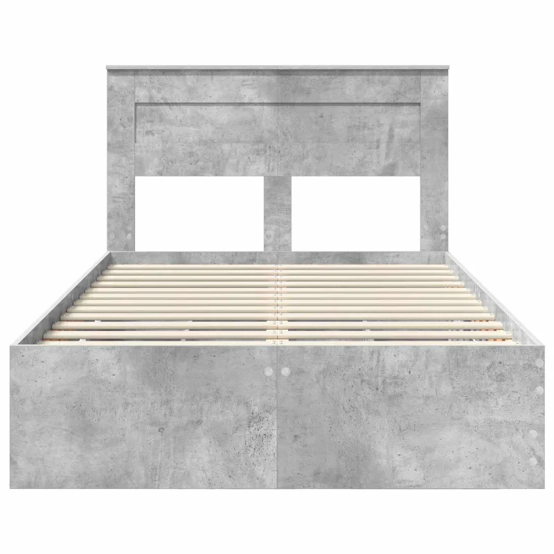 Lovos rėmas Betono pilka 135 x 190 cm Inžinerinė mediena