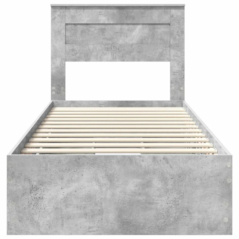Lovos rėmas Betono pilka 75 x 190 cm Inžinerinė mediena