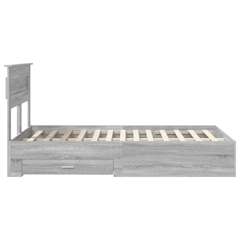 Lovos rėmas Pilkas Sonoma 135 x 190 cm Apdirbta mediena