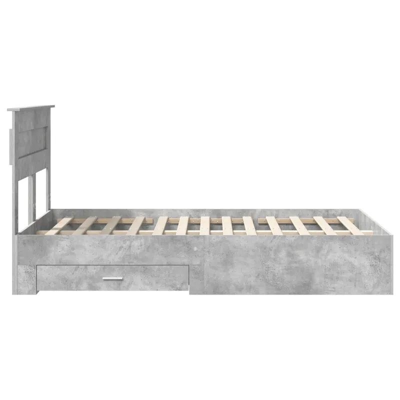 Lovos rėmas Betono pilka 120 x 200 cm Apdirbta mediena
