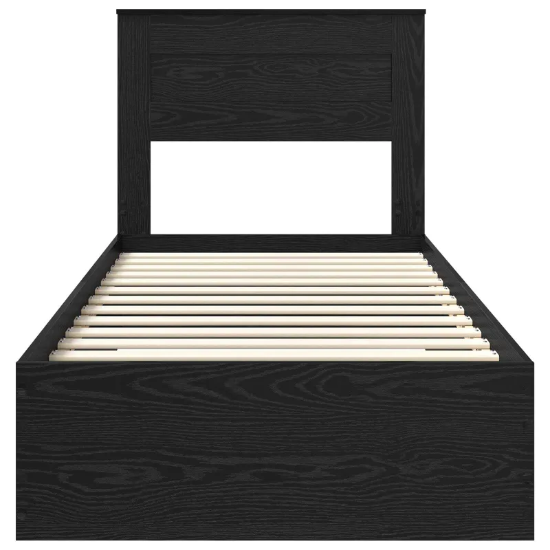 Lovos rėmas Juodas ąžuolas 100 x 200 cm Apdirbta mediena