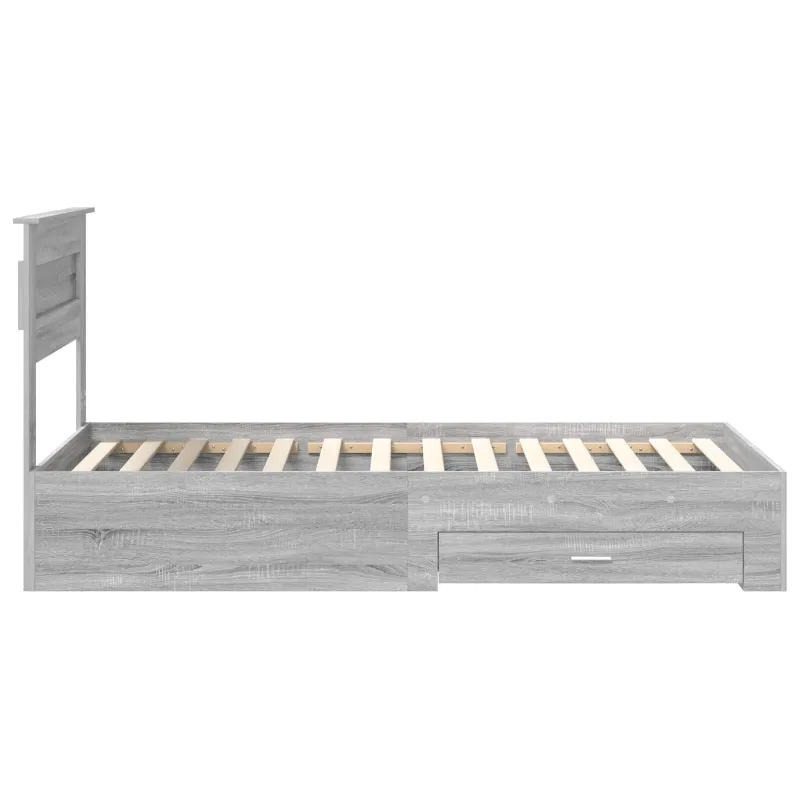 Lovos rėmas Pilkas Sonoma 90 x 200 cm Apdirbta mediena