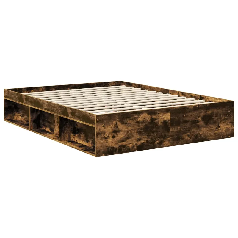 Lovos rėmas Rūkyta ąžuolas 150 x 200 cm Kietos pušies mediena