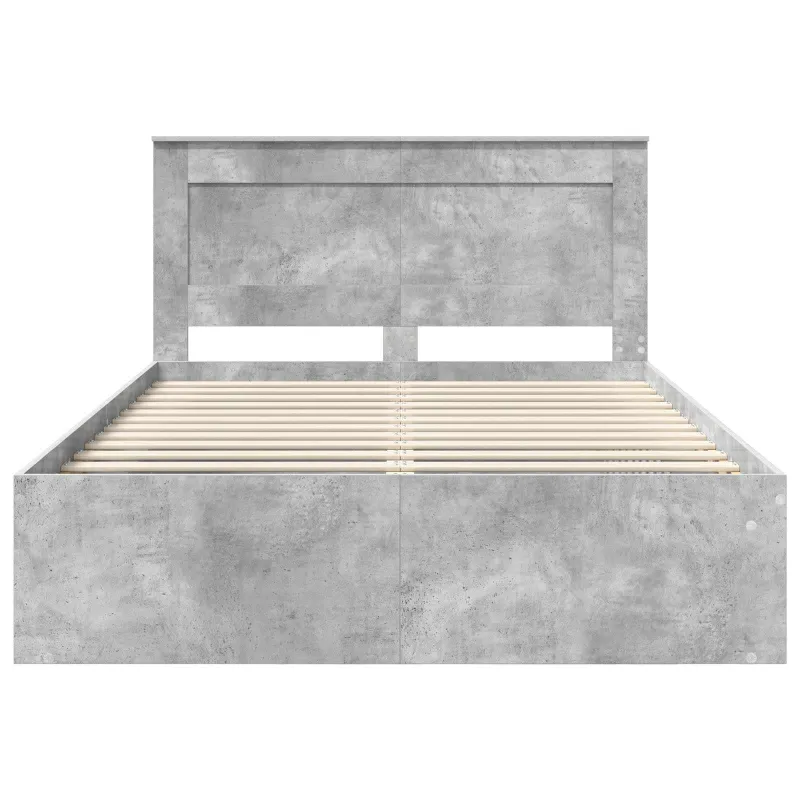 Lovos rėmas Betoninė 140 x 190 cm Kietos pušies mediena