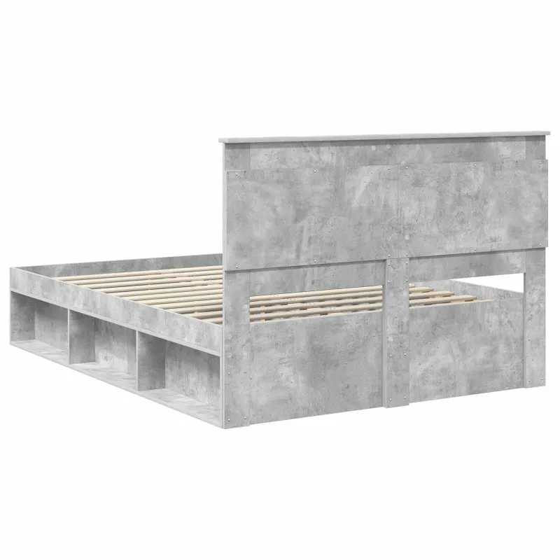 Lovos rėmas Betoninė 140 x 200 cm Kietos pušies mediena