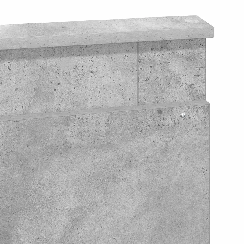 Lovos rėmas Betono pilka 135 x 190 cm Kietos pušies mediena