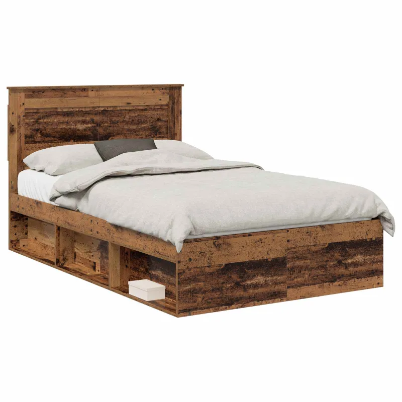 Lovos rėmas Senas medis 135 x 190 cm Kietos pušies mediena