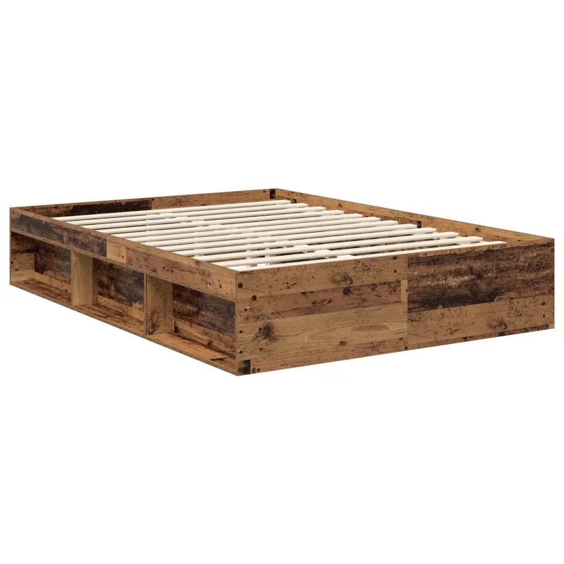 Lovos rėmas Senas medis 135 x 190 cm Kietos pušies mediena