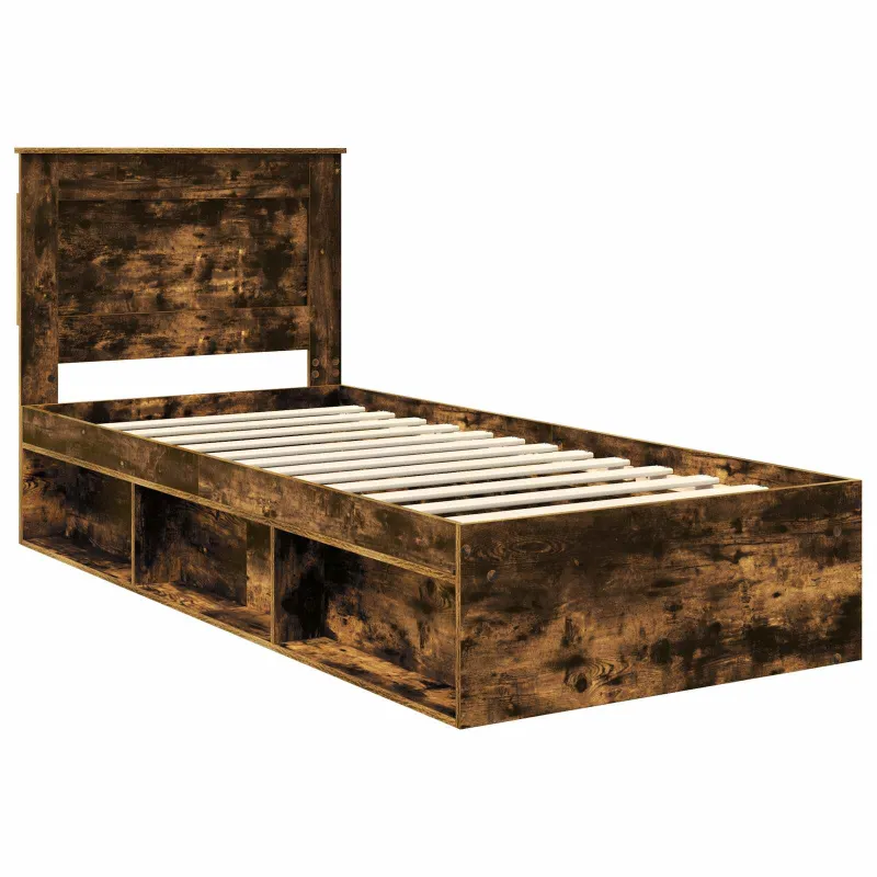 Lovos rėmas Rūkyta ąžuolas 100 x 200 cm Kietos pušies mediena