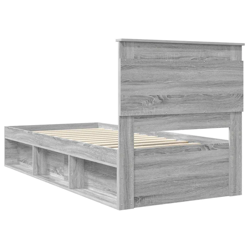 Lovos rėmas Pilkas Sonoma 100 x 200 cm Kietos pušies mediena