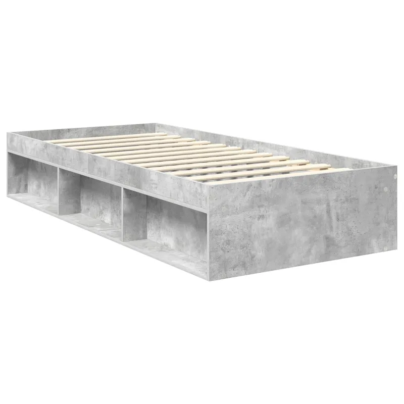 Lovos rėmas Betoninė 90 x 200 cm Kietos pušies mediena