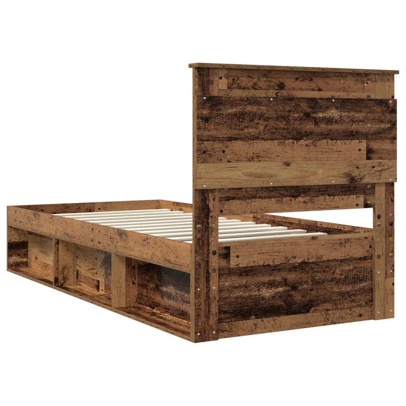 Lovos rėmas Senas medis 75 x 190 cm Kietos pušies mediena