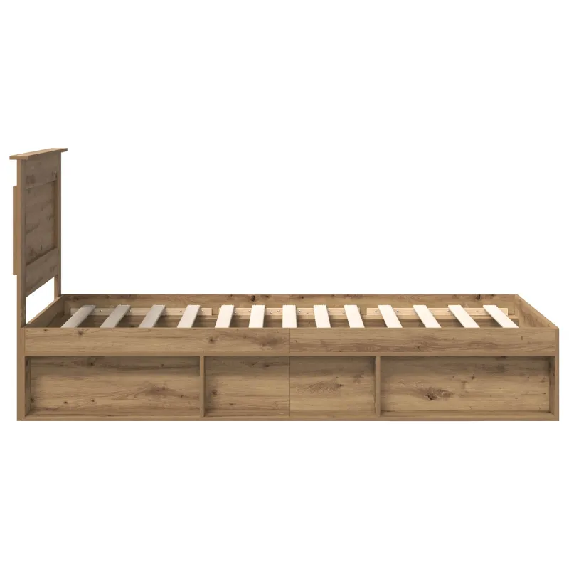 Lovos rėmas Meistrų ąžuolas 75 x 190 cm Kietos pušies mediena