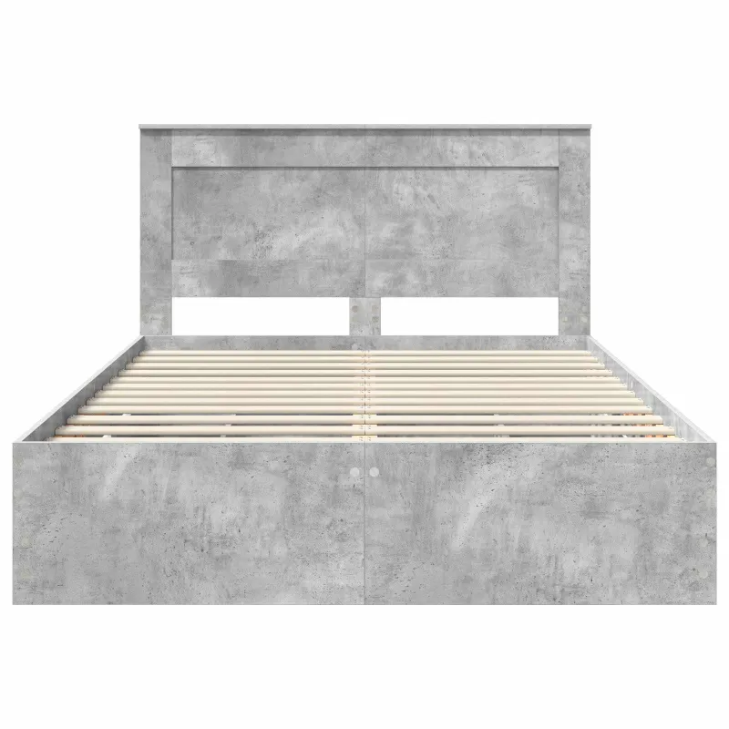 Lovos rėmas Betono pilka 140 x 200 cm Inžinerinė mediena