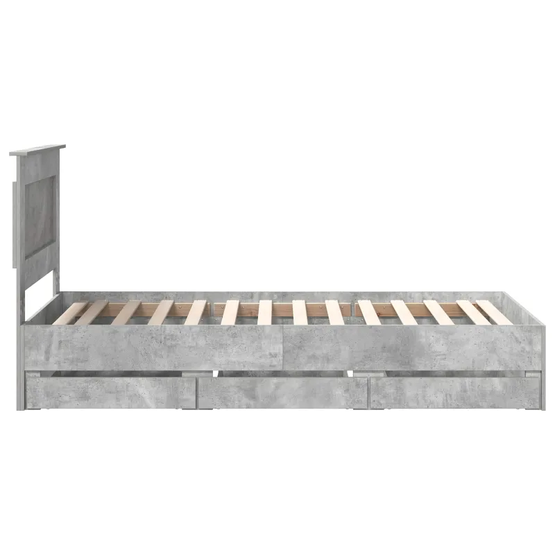 Lovos rėmas Betono pilka 90 x 190 cm Inžinerinė mediena