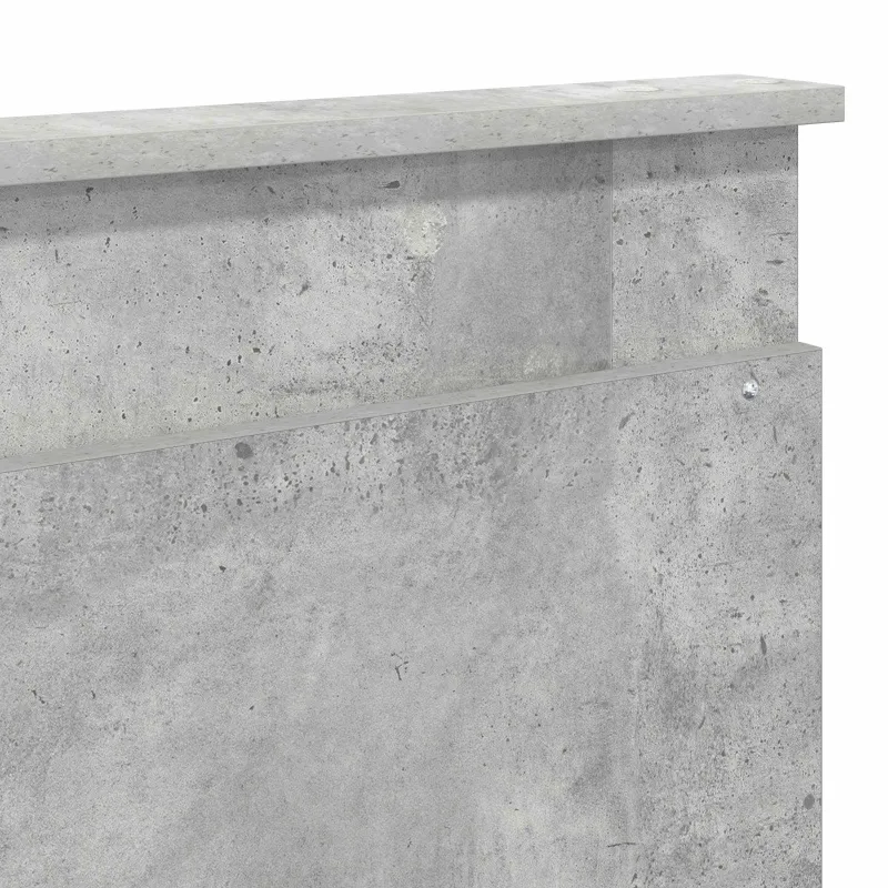 Saugos lova Betono pilka 200 x 200 cm Apdirbta mediena