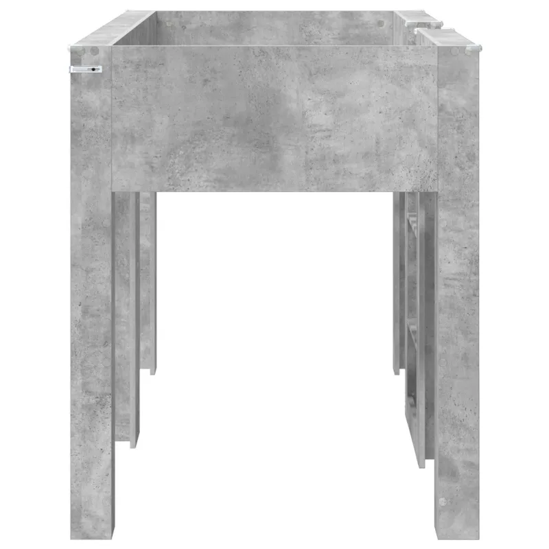 Vaikų dvigulė lova Betono pilka 75 x 190 cm Apdirbta mediena