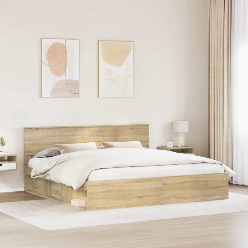 Lovos rėmas Sonoma 200 x 200 cm Kietos pušies mediena