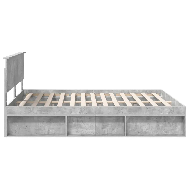Lovos rėmas Betoninė 180 x 200 cm Kietos pušies mediena