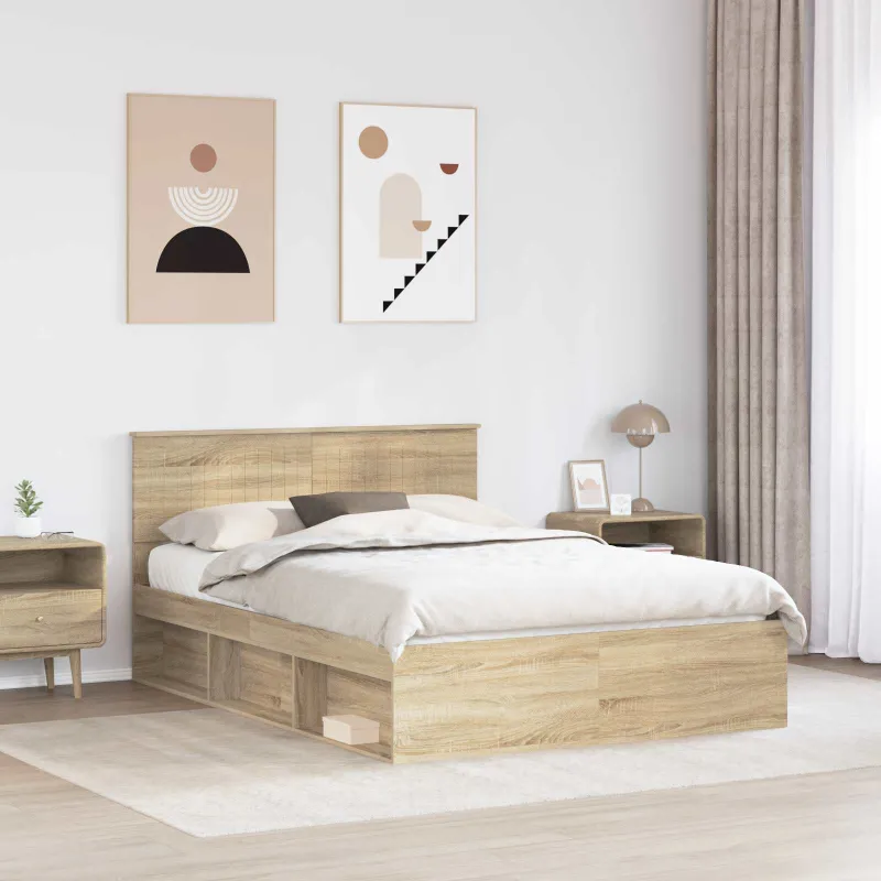 Lovos rėmas Sonoma 140 x 190 cm Kietos pušies mediena