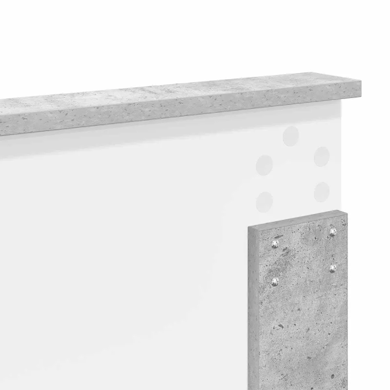 Lovos rėmas Betoninė 140 x 190 cm Kietos pušies mediena
