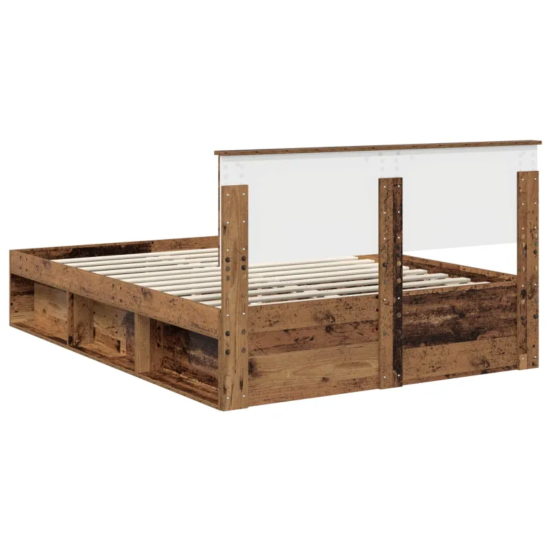 Lovos rėmas Senas medis 140 x 190 cm Kietos pušies mediena