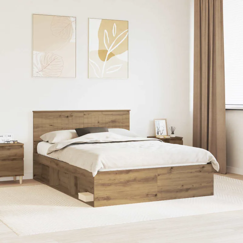 Lovos rėmas Meistrų ąžuolas 135 x 190 cm Kietos pušies mediena