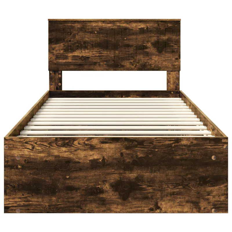 Lovos rėmas Rūkyta ąžuolas 100 x 200 cm Kietos pušies mediena