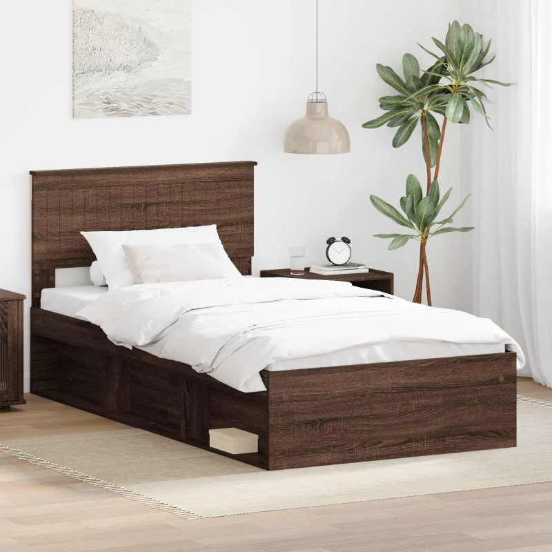 Lovos rėmas Rudas ąžuolas 100 x 200 cm Kietos pušies mediena
