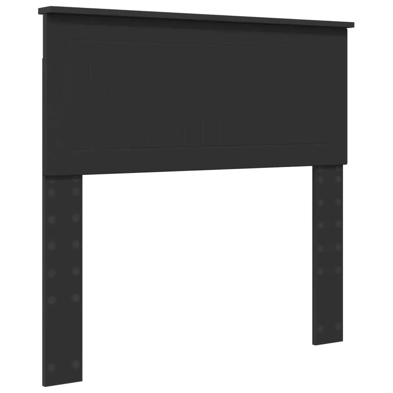 Lovos rėmas Juoda 90 x 190 cm Kietos pušies mediena
