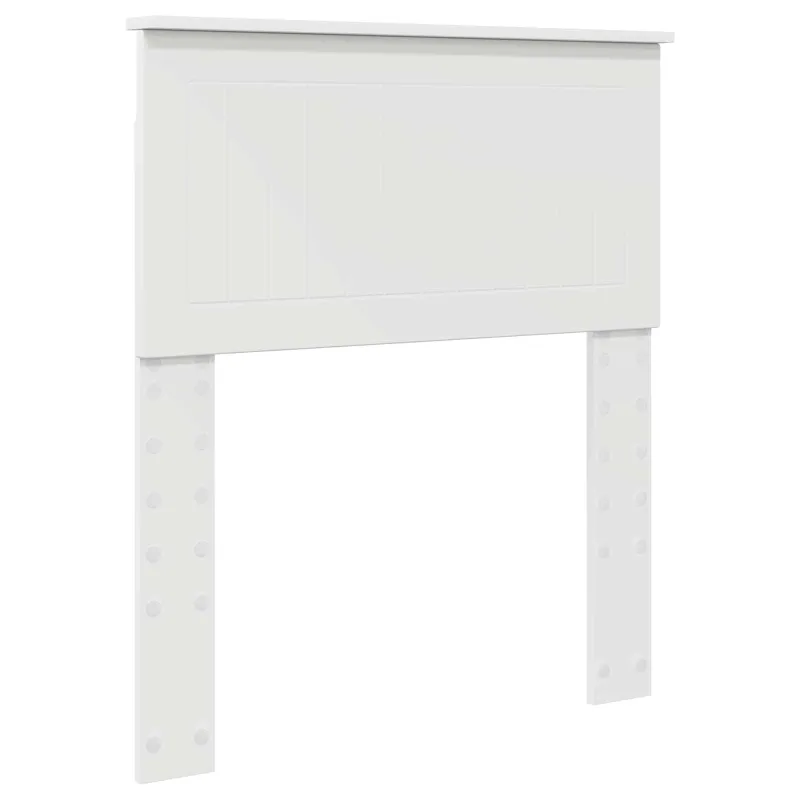 Lovos rėmas Balta 75 x 190 cm Kietos pušies mediena