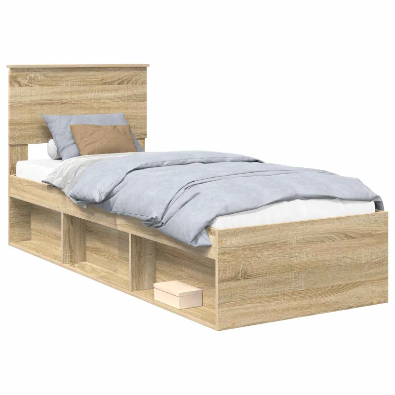 Lovos rėmas Sonoma ąžuolas 75 x 190 cm Kietos pušies mediena