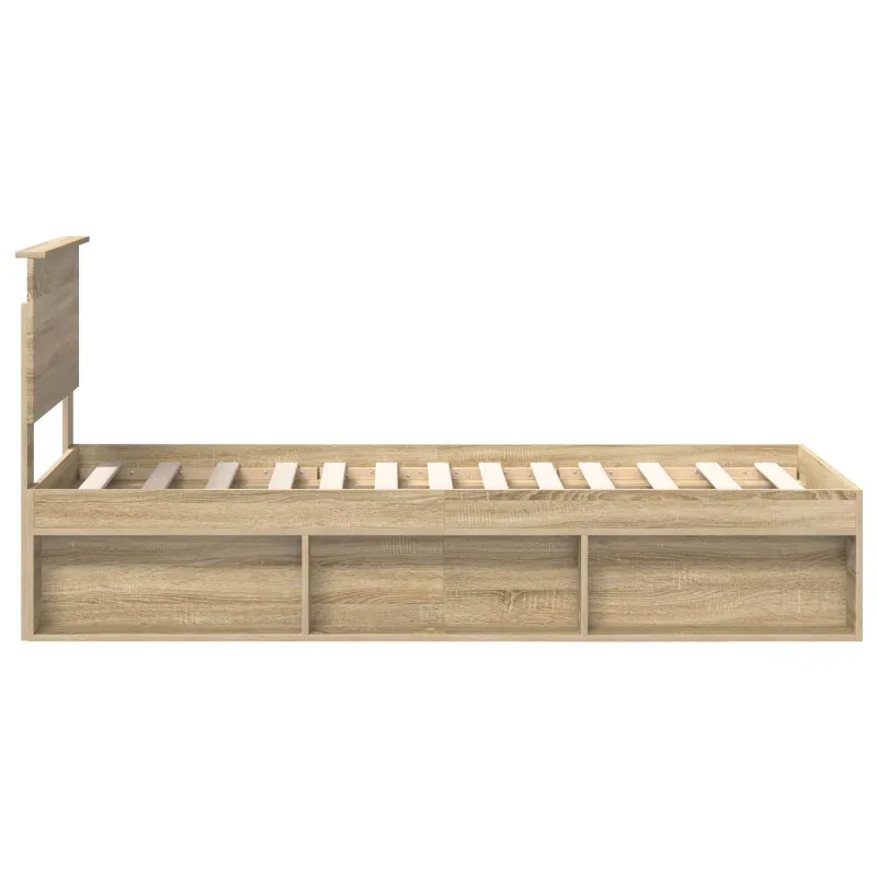 Lovos rėmas Sonoma ąžuolas 75 x 190 cm Kietos pušies mediena