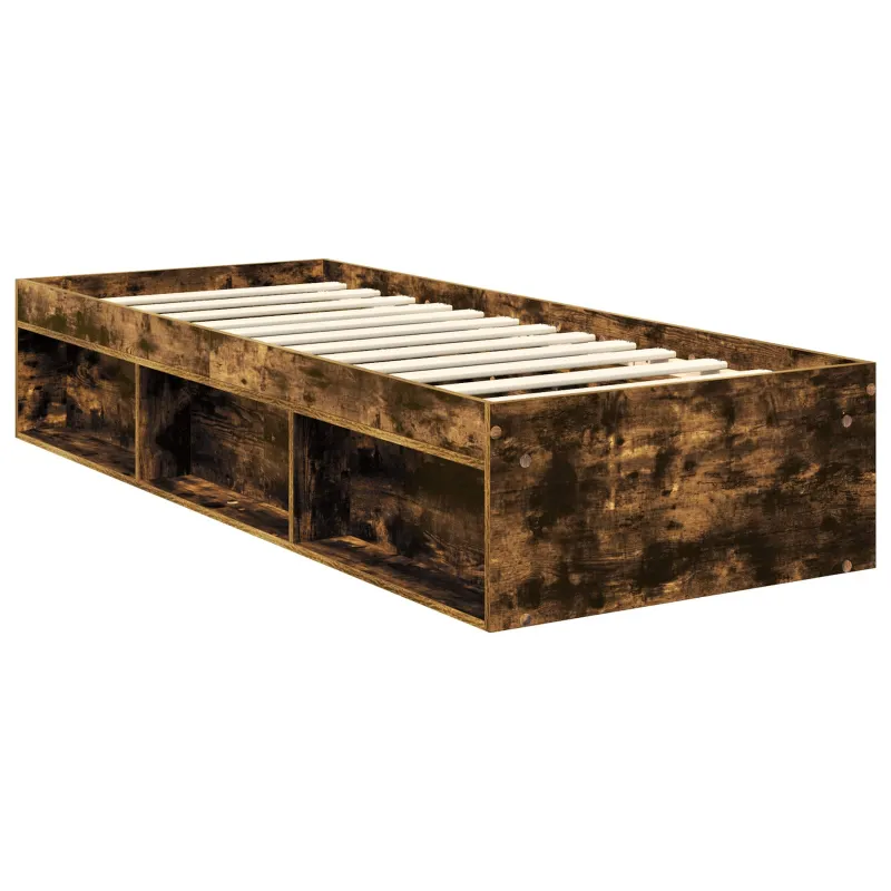 Lovos rėmas Rūkyta ąžuolas 75 x 190 cm Kietos pušies mediena