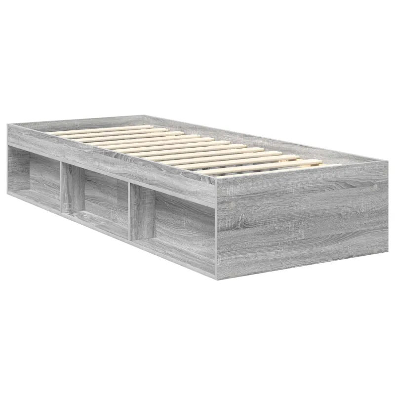Lovos rėmas Pilkas Sonoma 75 x 190 cm Kietos pušies mediena