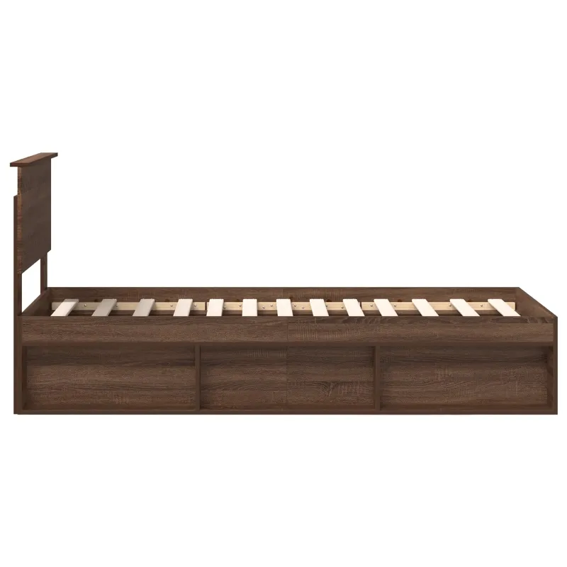 Lovos rėmas Rudas ąžuolas 75 x 190 cm Kietos pušies mediena