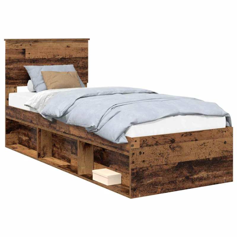 Lovos rėmas Senas medis 75 x 190 cm Kietos pušies mediena
